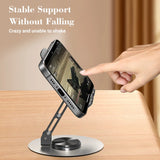 720 Rotate Aluminum Alloy Tablet Holders for iPad Adjustable Folding Lazy Desktop Live Desk Holder Mobile Phone Stand Mount