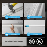 Pre-Cut Wainscoting Panel Kit, 3-Piece Wall Molding for Living Room Bedroom Accent Wall, Glue Installation, DIY Home Decor