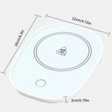 27RB Coffee Mugs Warmer Cup Heating Pad Desk Electric Beverage Warmer Plate 55℃ Constant Temperature for Cocoa Water Milk
