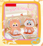 Baby Three Foldable Phone Stand Blind Box Cute Animal Desktop Holder For Watching TV Desk Decor Surprise Collectible Toy