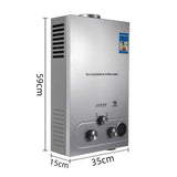 Sihao LPG Gas Hot Water Heater 6L-18L Tankless Instant Butane Propane Gas Boiler With Shower Kit LCD Display For Home Camping ﻿