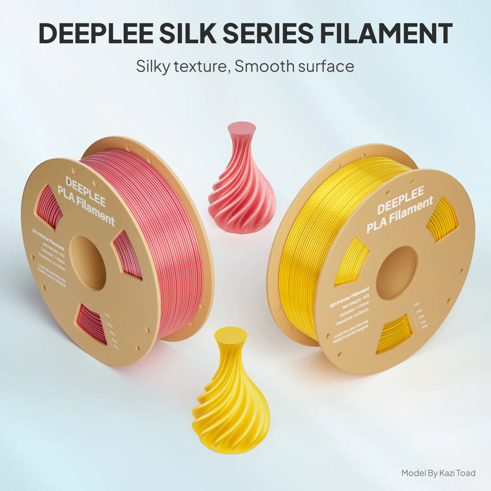 DEEPLEE 10KG Silk Filament PLA 1.75mm 3D Printer Filament for FDM 3D Printers Elegoo PLA for Elegoo Centauri Carbon