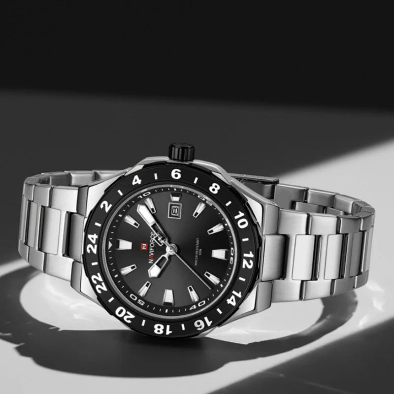 Naviforce 9249 High Quality Sports Casual Mens Watch Business Stainless Steel Quartz Wristwatches Male Clock Reloj Hombre