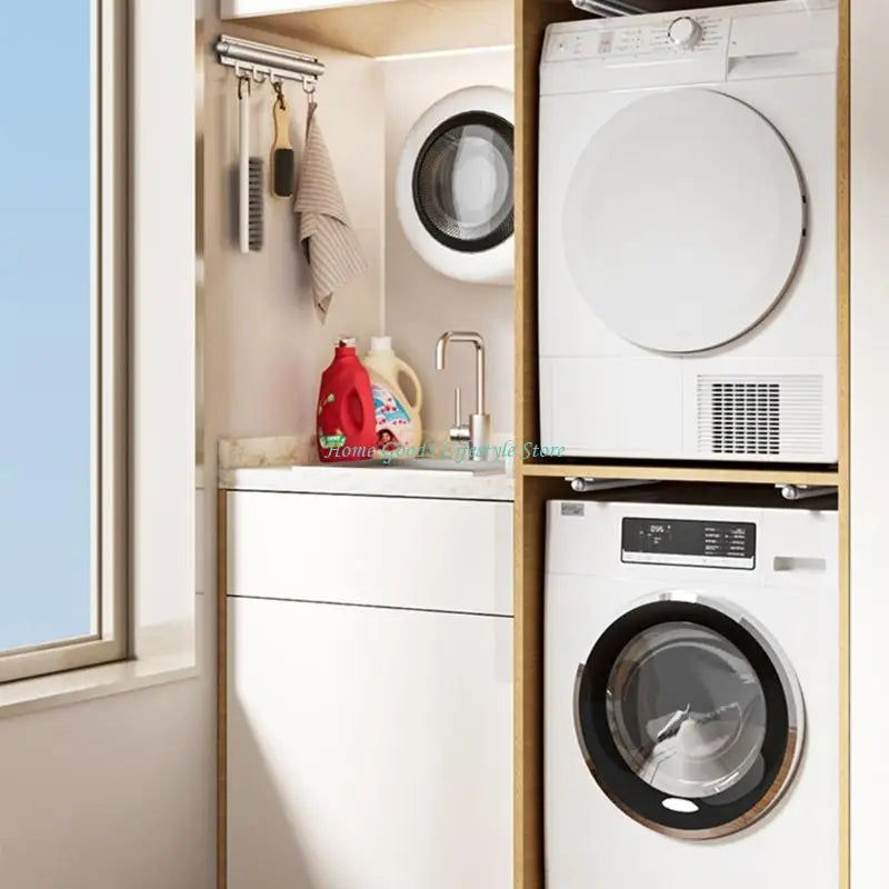 E74E Efficient Space Saving Pull Out Closet Organizers for Organized Storage of Clothes and Shoes