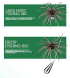 TAIYU 2-Pack Floating Sea Urchin Soft Lures, Bionic Soft Baits, TPE Material Fishing Lures for Saltwater Fishing, Commercial Pon