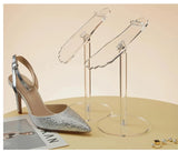 Shoe Display Stand Clear Acrylic High Heels Display Props Shopping Mall Window Counter Shoe Stand Shoe Support Shoe Rack Riser