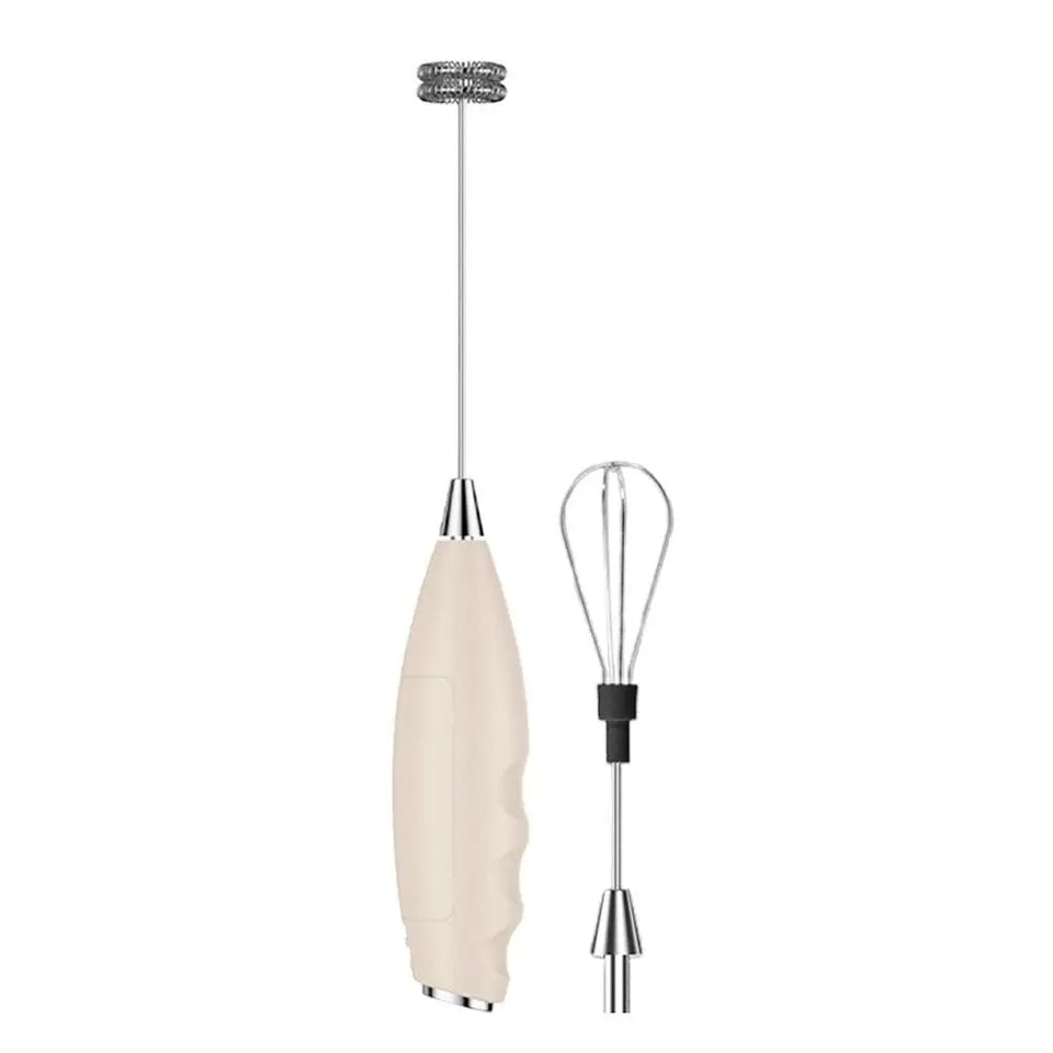 Wireless Electric Milk Frother Battery-Powered Handheld Foamer Coffee Cream Soup Peanut Butter Egg Whisking Baking Accessories