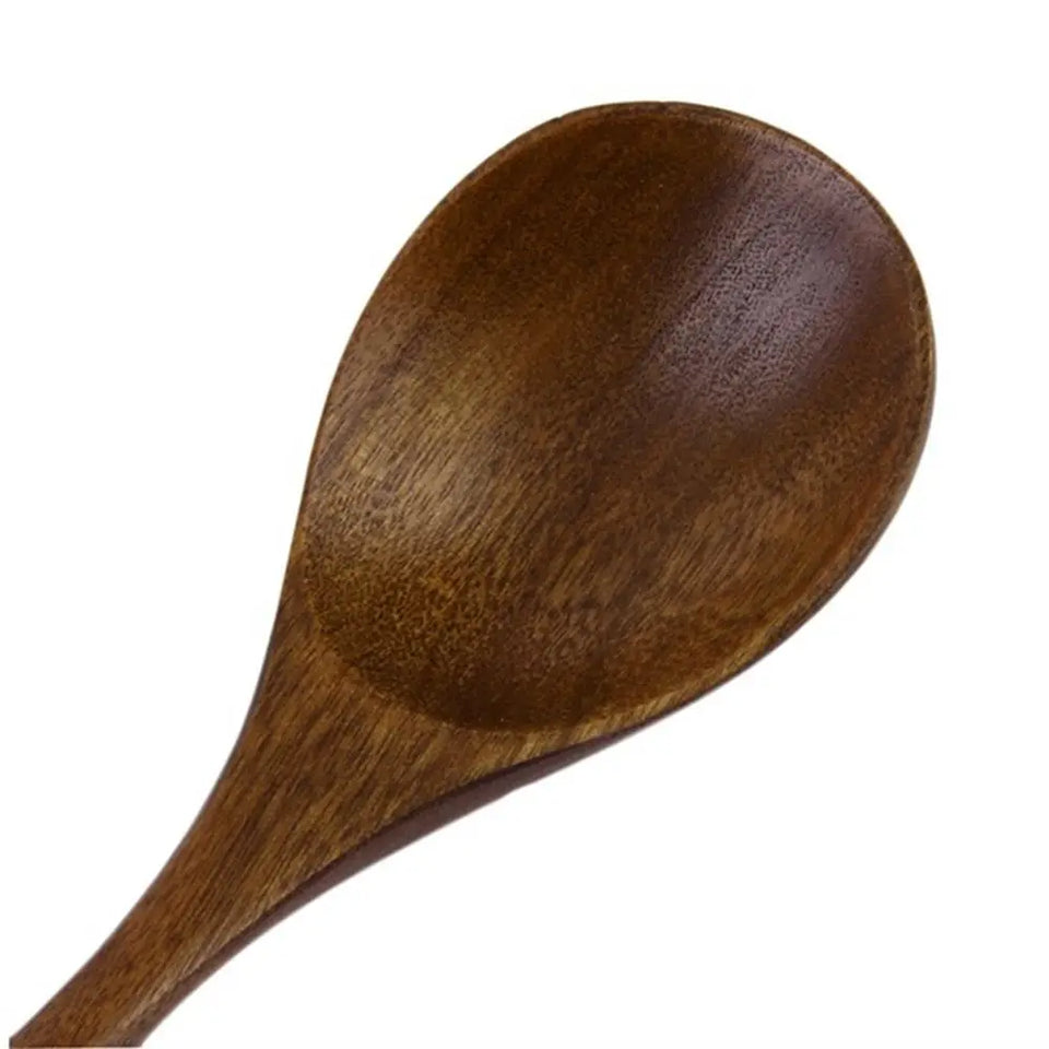 Coffee Handmade Hand-made Catering Scoop Wood Tableware Kitchen Tool Soup Spoon Wooden Spoon Cooking Utensil