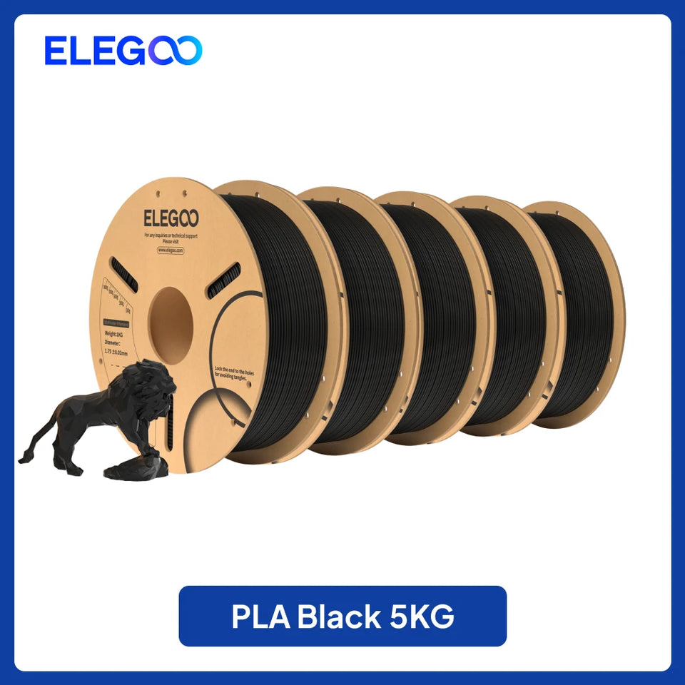 ELEGOO 2KG/4KG/5KG/10KG 1.75mm PLA Filament Plastic 3D PLA for EU US