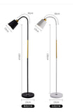 Floor Lamp Simple Floor Lamp Floor Light Wrought Iron LED Standing Lamp Adjustable Lamp Head Standing Reading Light for Living R