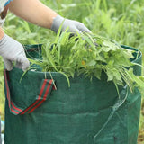120-500L Garden Yard Waste Bag Foldable Leaf Sack Weed Trash Can Waterproof Reusable Trash Storage Container Garden Supplies New
