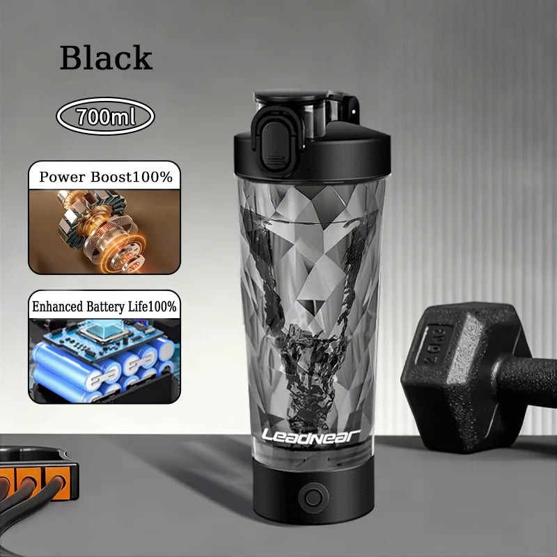 Portable Blenders Cup 700ml Rechargeable Electric Mixing Cup Protein Powder Shaker Cup for Sports Travel Home Milk Coffee Mixer