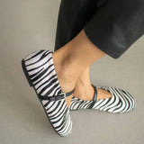 FEDONAS New Arrivals Women's Horsehair Shoes Mixed Zebra Stripes Fashion Simple Flats Heels Daily Comfort Casual Shoes Loafers