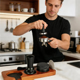 7pcs/set Espresso coffee tamper set Portable Coffee Press Gadget 51mm Espresso Accessories Kit with dispenser & Powder tamp pad