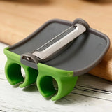 Vegetable Peeler Black Green Color Rubber Finger Grip Easy Remove Fruit Peels Quick Meal Preparation Kitchen Tool Sharp Blade