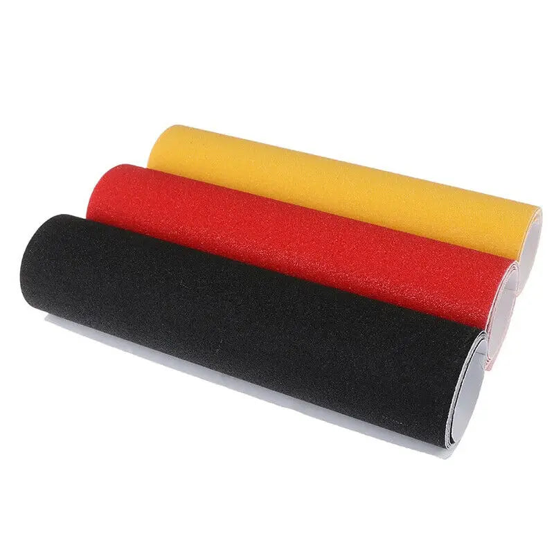 Black Skateboard Grip Tape Anti-Skid Longerboard Sandpaper Scooter Scrub Stickers Bubble Free Skating Board Griptape Sheet