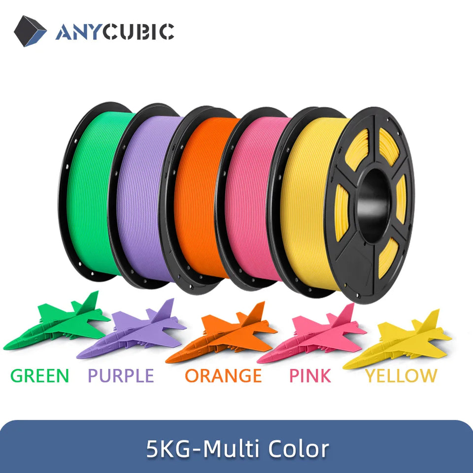 ANYCUBIC PLA 3D Filament For FDM 3D Printer 1.75mm Eco-friendly 3D Printing Material Failment For Kobra S1C 5KG EU US Warehouse