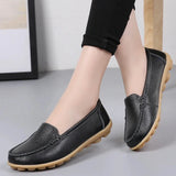 Women Flats Ballet Shoes Woman Cut Out Leather Breathable Moccasins Women Boat Shoes Ballerina Ladies Casual Shoes