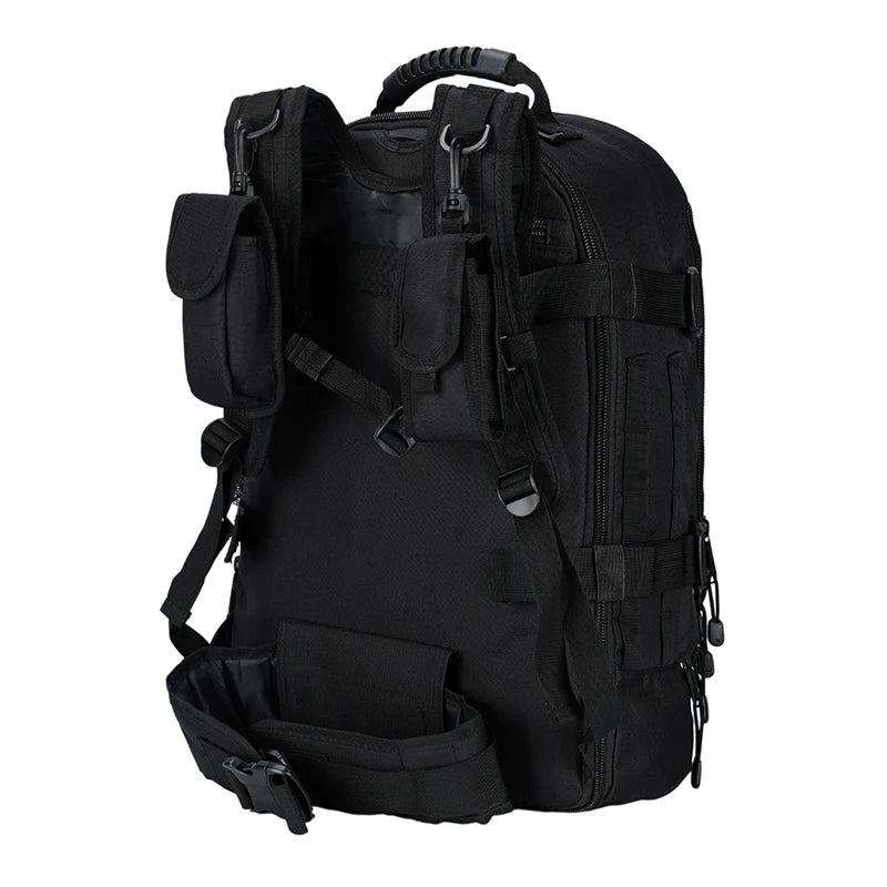 LQARMY 60L Military Tactical Backpack Army Assault Rucksack Outdoor 3Day Expandable Travel Backpack Hiking Molle Bug Out Bag