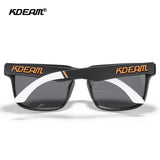 KDEAM New Arrivals Fashion Square Polarized Sunglasses For Men And Women Fishing Sun Glasses Colorful Lens With Hard Case