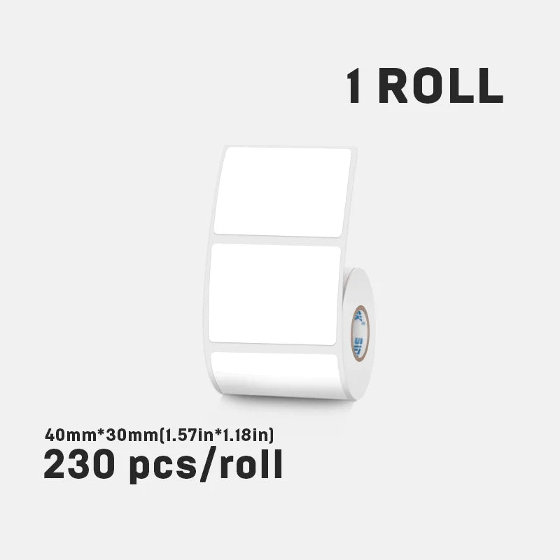 Colorful Label Thermal Paper Sticker For SINMARK Portable Printer P15 Waterproof Self-Adhesive Label Paper