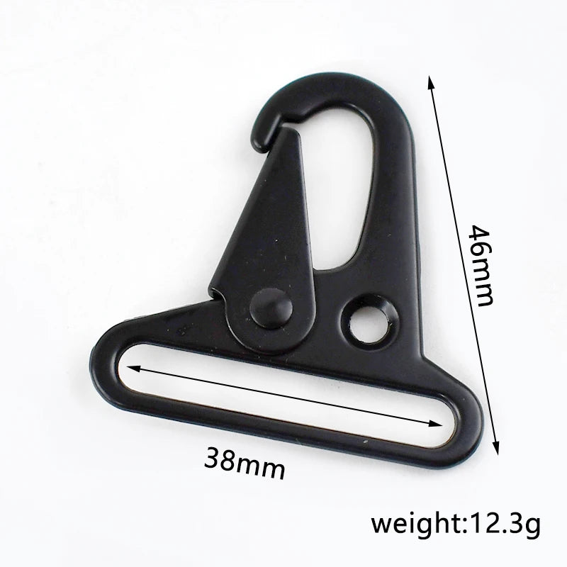 5/10Pcs 20/25/32/38mm Metal Buckle Bag Strap Lobster Clasp Backpack Webbing Dog Collar Trigger Snap Hook DIY Hardware Accessory