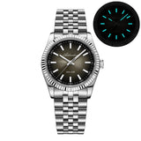 ADDIESDIVE AD2073 Men's Business Watch Sapphire Glass Stainless Steel Quartz Wristwatches Gradient Red Dial Watches Reloj Hombre
