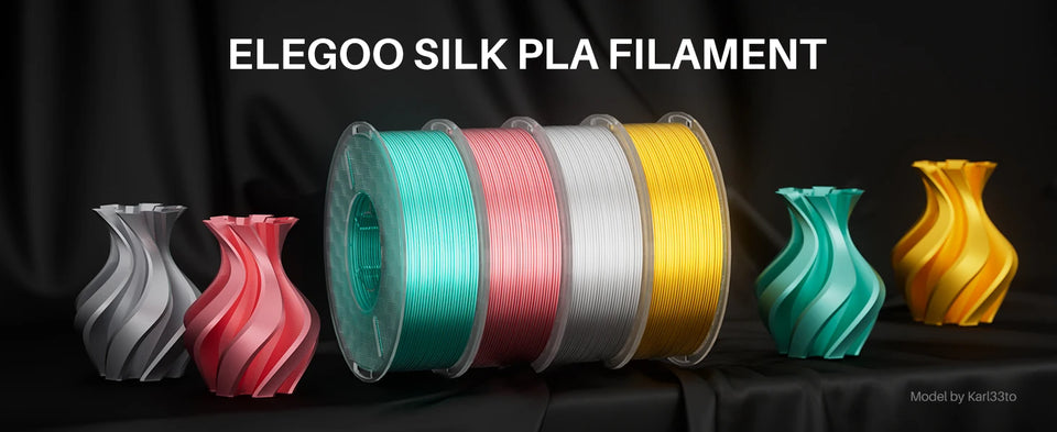 ELEGOO 5/10KG Silk Filament PLA 1.75mm 3D Printer Filament for FDM 3D Printers Elegoo PLA for Elegoo Centauri Carbon