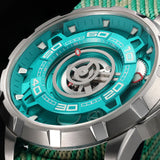 BERNY Automatic Men's Skeleton Watch 5ATM Luminous Sapphire Exhibition 3D Dial 316L Steel MIYOTA 82S0 Mechanical Watches for Men