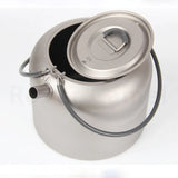 Keith Titanium Kettle 1.5L Camping Picnic Cookware Titanium Teapot Ultralight Outdoor Camping Coffee Pot With String BagTi3907