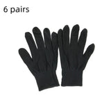 New 1/6/12 Pairs Wenvian Quality Inspection Gloves of Medium Thick Label of Work Cotton Thick White Work Safe Cotton Man Woman