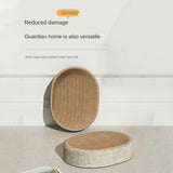 16.14x12.2x3.93 Sturdy Pet Sleeping Mat For Indoor Cat Bed 2 in 1 Scratcher Mat Cat Bed Oval Cat Scratcher Pad