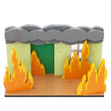 MOC This is Fine Dog Animal Dog Building Blocks Cartoon Creative Animal Bricks Animation Creative Ornament Toys Children's Gifts