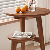 Modern Bedside Cabinets Coffee Table   Solid Wood Side Table Movable Living Room Small Coffee Table Home Furniture New