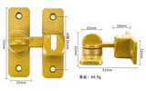 1pc Security Door Lock Handle Commercial Residential Grade Anti-Pick Lock with Adjustable 90°/180° Slide Indoor Outdoor Use