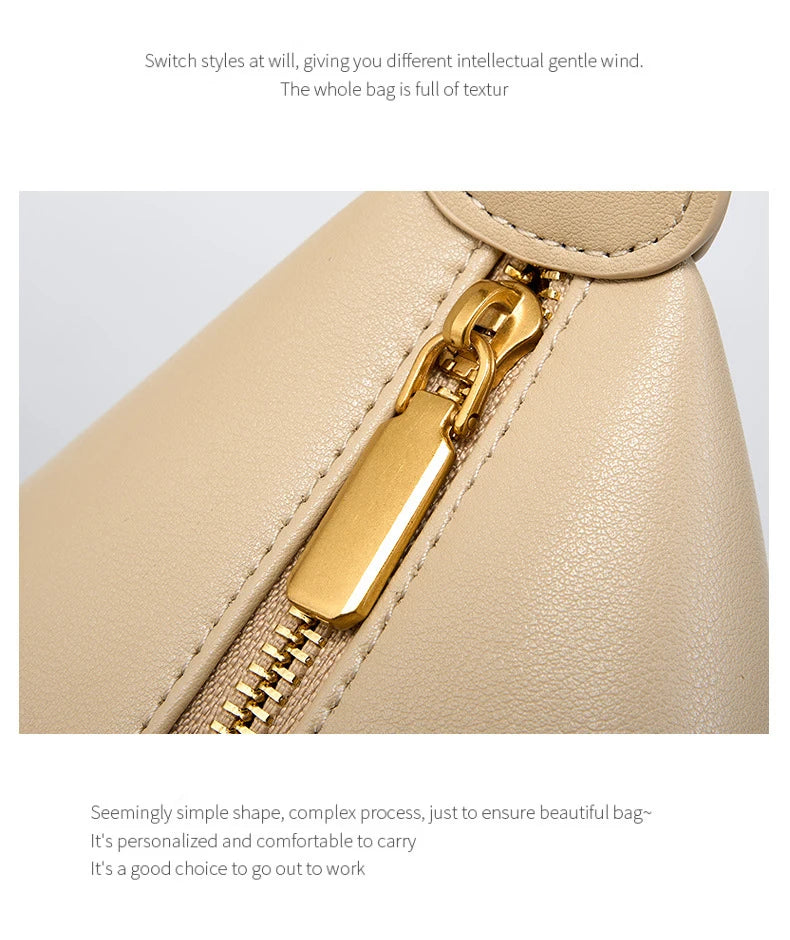 100% genuine leather women's bag designer creates luxury shoulder bag, fashionable new crossbody bag, commuting handbag