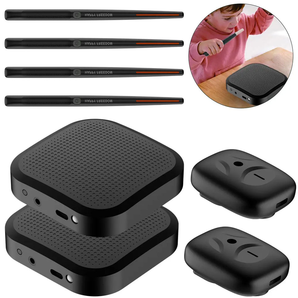 Electric Virtual Air Drum Set With Drumstick Pedal Somatosensory Virtual Reality Smart Wireless Electric Drum Musical Instrument