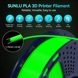 SUNLU PLA Glow in Dark PLA Filament Neatly Wound Luminous 1.75mm 1KG/Roll Fit Most FDM 3D Printer Fast Shipping EU Warehouse