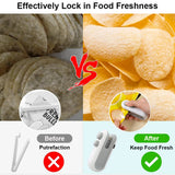 2in1 Mini Heat Bag Sealing Machine Food Package Bag Heat Sealer Plastic Storage Bag Clip Bag Handheld Portable Small Heat Sealer