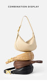 100% genuine leather women's bag designer creates luxury shoulder bag, fashionable new crossbody bag, commuting handbag