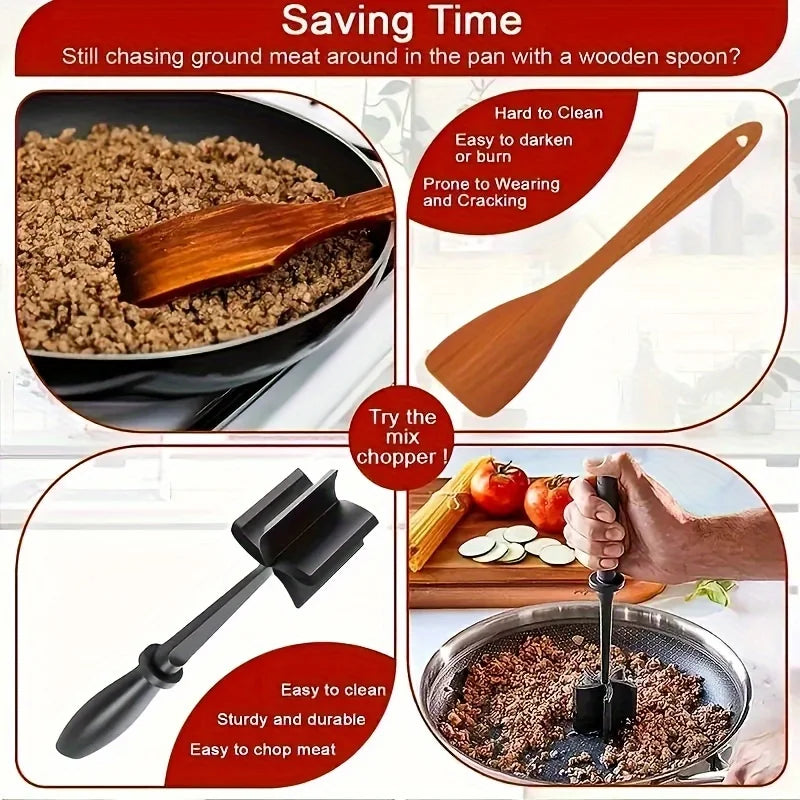 Handheld Meat Grinder & Blender Effortless Rice Grinding Meat Mincing Chopping Multifunctional Kitchen Tool