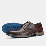 Retro Men's Derby Shoes 2024 New Men Casual shoes Fashion Men Leather Shoes