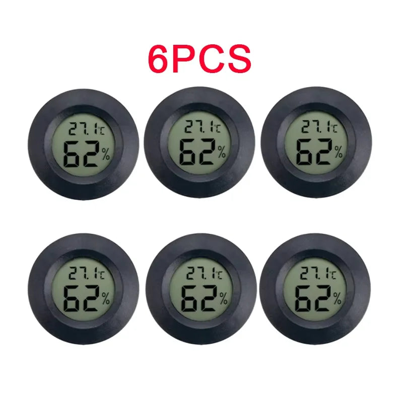 6~10PCS -50~ +70°C Mini Digital Thermometer Hygrometer Fridge Freezer Tester Temperature Tester Sensor Humidity Meter Detector