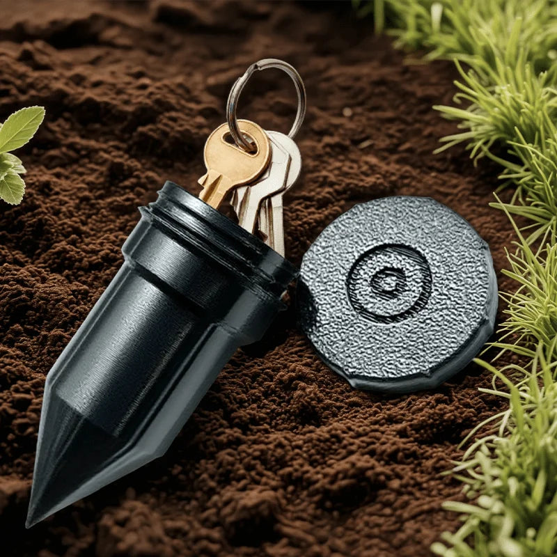 Realistic Underground Watering Can Garden Key Hider Durable Plastic Key Safe for Outdoor Garden Security No Battery Needed