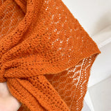 Korean Hollow Out Knitted Shawl Summer Air Conditioning Fake Collar Neck Guard Knit Thin Knotted Cape Shoulder Scarf For Women