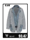 [EAM] Black Irregular Knot Sweatshirt New Stand Collar Long Sleeve Women Big Size Fashion Tide Spring Autumn 2026 1DJ1848