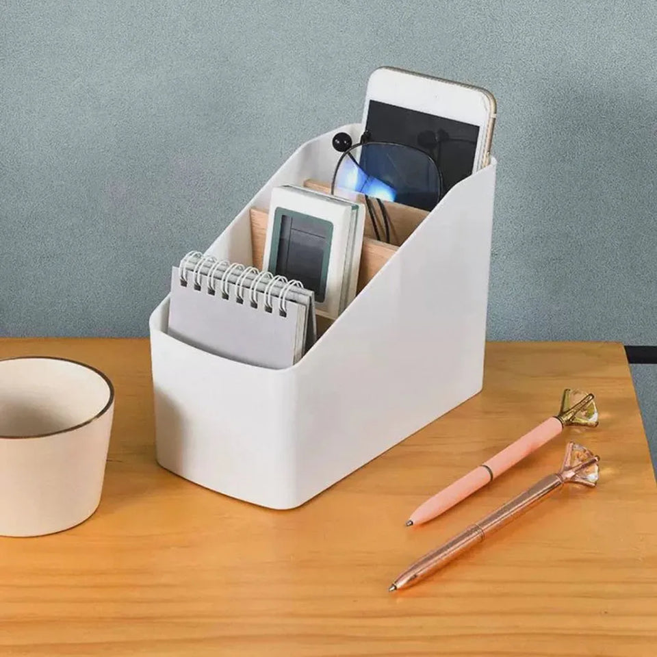 Remote Control Organizer TV Remote Holder For Table Multipurpose Desktop Storage Box Bedroom Living Room Organizer