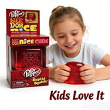 -Dr Pepper x NeeDoh Nice Cube Squishy Stress Relief Toy, Soft Squeeze Fidget Cube for Kids & Adults, Anxiety Relief Sensory Toy