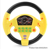 Children Eletric Simulation Steering Wheel Toys Gifts Light Sound Musical Stroller Simulate Driving Car Vocal Toy for Kids