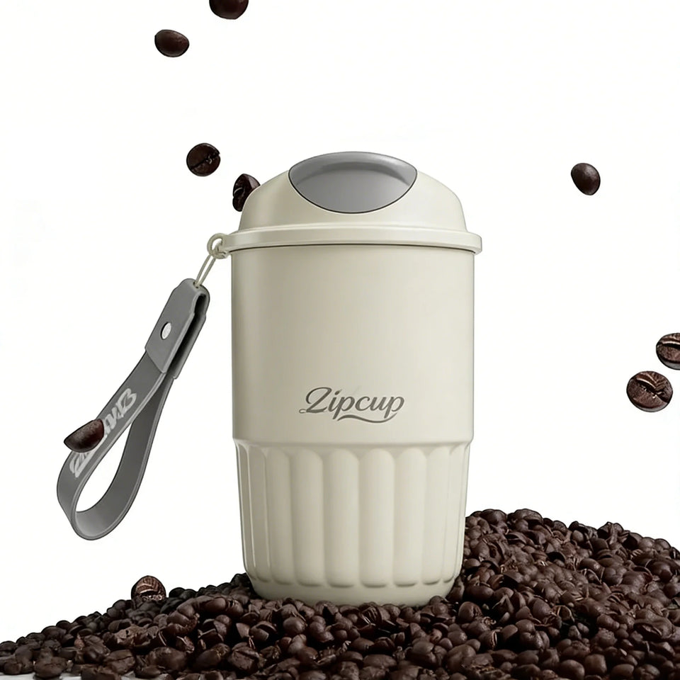 410ml Ceramic Liner Thermos Coffee Cup Double Wall Stainless Steel Vacuum Insulated Thermos For Coffee Thermal Mug Tumbler Gift